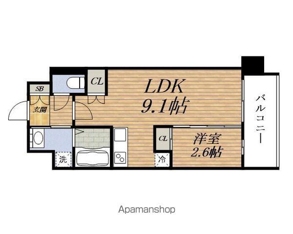 COMFORIA LIV淡路(1LDK/7階)の間取り写真