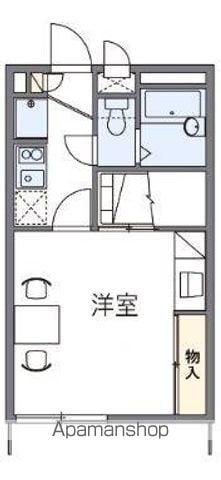 レオパレスAMORE(1K/2階)の間取り写真