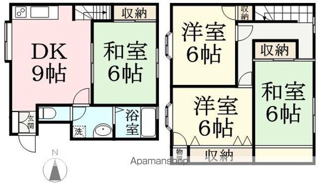 ハイムビスターリ(4DK/1階)の間取り写真