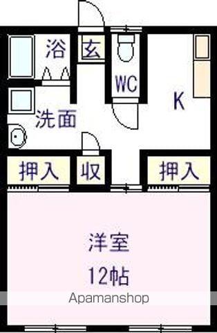 メゾン初橋(1K/2階)の間取り写真