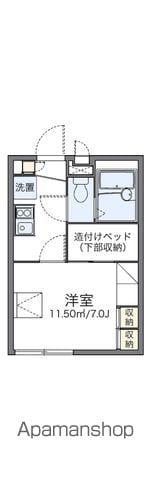 レオパレスGK(1K/2階)の間取り写真