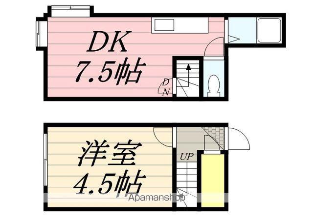 メゾンド・フルール2(1DK/2階)の間取り写真