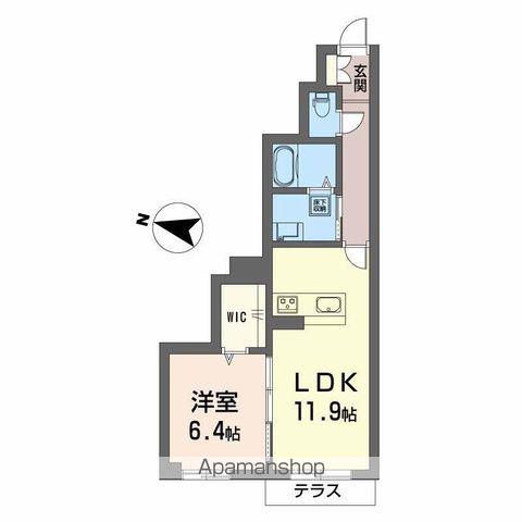 サン ビレッジ(1LDK/1階)の間取り写真