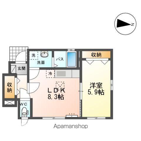 サンコーポヒロ(1LDK/1階)の間取り写真