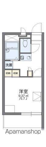 レオパレス東福山(1K/1階)の間取り写真