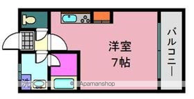 ロイヤルシティ荒田(ワンルーム/3階)の間取り写真