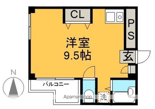 リヒテヴォーヌン(ワンルーム/2階)の間取り写真