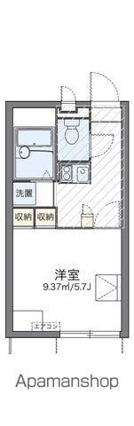 レオパレスアルカネット(1K/1階)の間取り写真