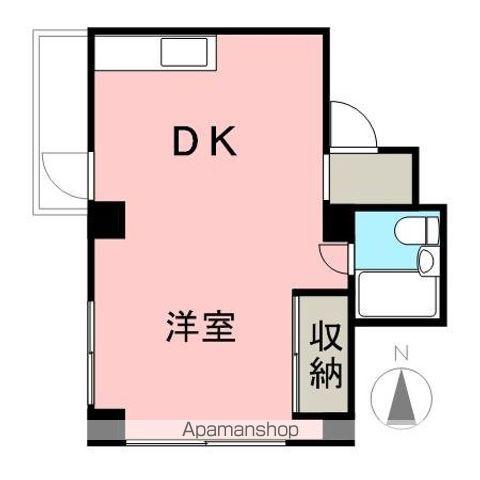 水主ビル(ワンルーム/4階)の間取り写真