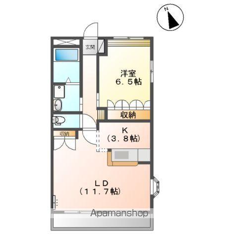 ステラマリス(1LDK/2階)の間取り写真