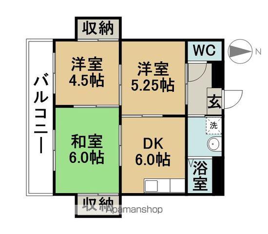 コーポ・エム5(3DK/3階)の間取り写真