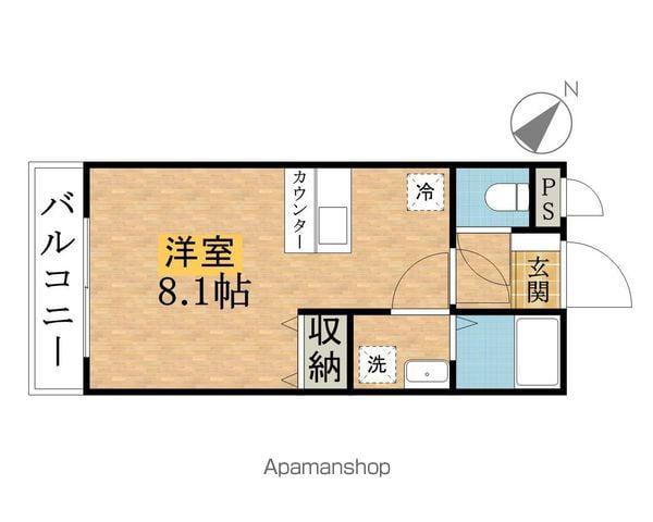 グレイスヴィラ(ワンルーム/3階)の間取り写真