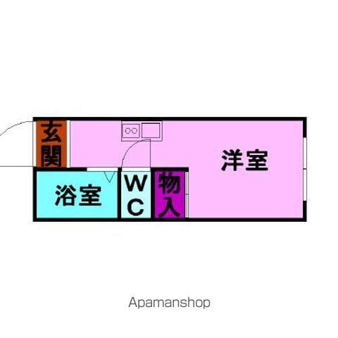レオパレスアルモニ1(1K/3階)の間取り写真