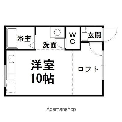 コーポYOU9JO(ワンルーム/2階)の間取り写真