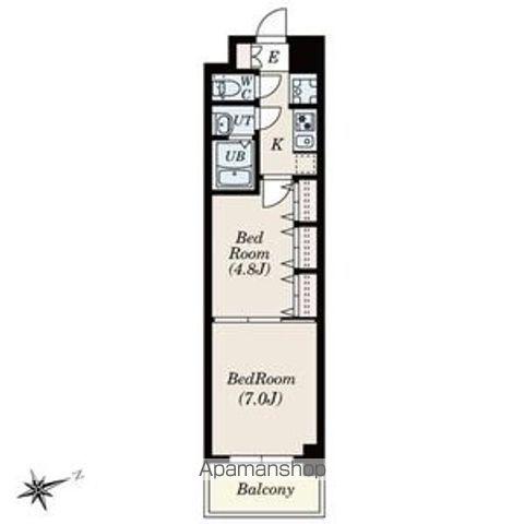 SーRESIDENCE神沢AFFORD12月契約限定キャンペー(2K/1階)の間取り写真