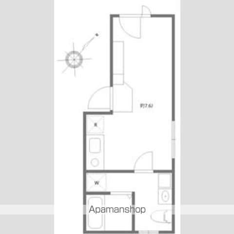 コルク本駒込(ワンルーム/3階)の間取り写真