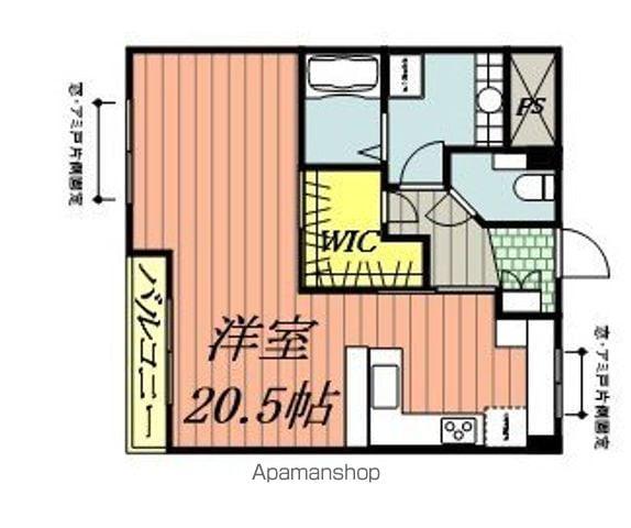 コーポ山本(ワンルーム/1階)の間取り写真