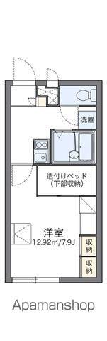 レオパレスサンライズ宮夫(1K/1階)の間取り写真