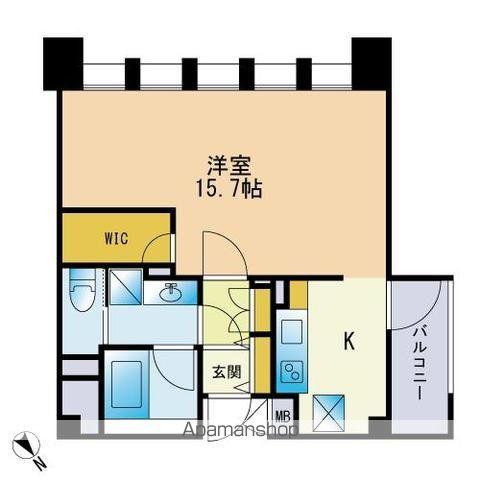 THE APARTMENT HAKATAⅡ(ワンルーム/6階)の間取り写真