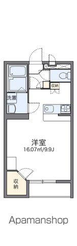 レオパレスソリチュード(1K/1階)の間取り写真
