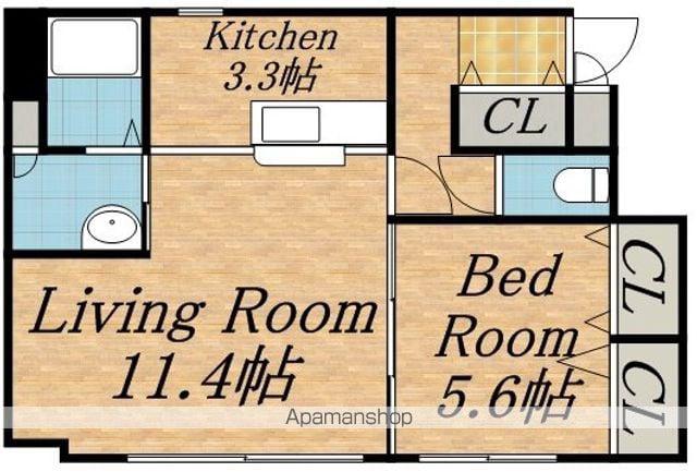 発寒サーティス1番館(1LDK/3階)の間取り写真