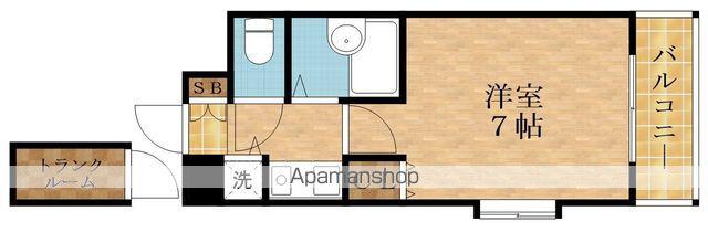 エンブレム都島(1K/4階)の間取り写真
