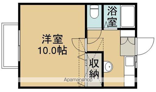 アンジェリック(1K/2階)の間取り写真