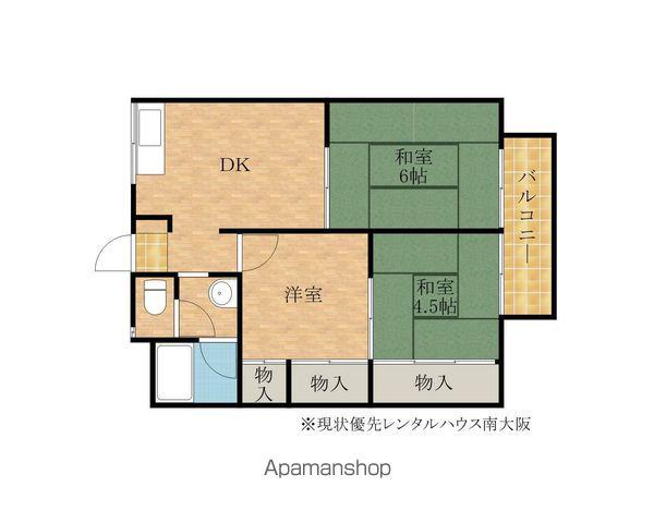 ハイツ古石(3DK/2階)の間取り写真