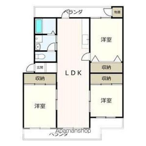 スプレッドランドA棟(3LDK/3階)の間取り写真