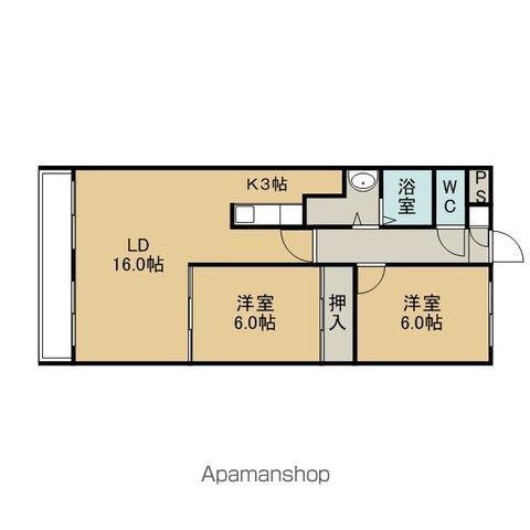エルドラード千歳(2LDK/6階)の間取り写真