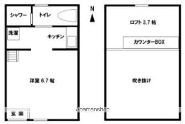 サンマリノ飯田(ワンルーム/1階)の間取り写真