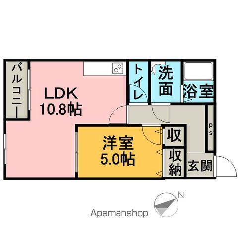 パストラルN(1LDK/2階)の間取り写真