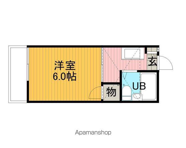 メゾンK&E(1K/2階)の間取り写真