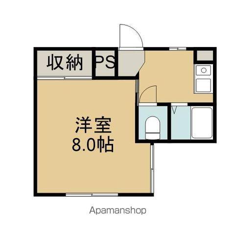 プチメゾンS(1K/2階)の間取り写真