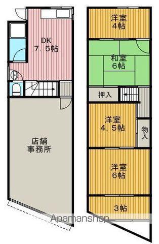 大阪モノレール本線 柴原阪大前駅 徒歩13分 2階建 築50年(4DK)の間取り写真