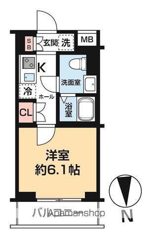 AZESTお花茶屋Ⅵ(1K/2階)の間取り写真