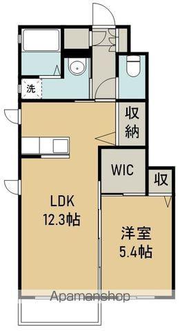 シャーメゾングランメール1(1LDK/1階)の間取り写真