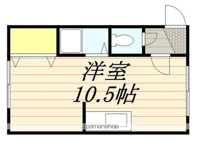 コーポシャロン(ワンルーム/2階)の間取り写真