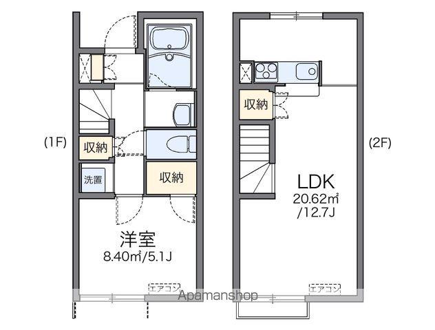 レオネクストベルハウス(1LDK/1階)の間取り写真