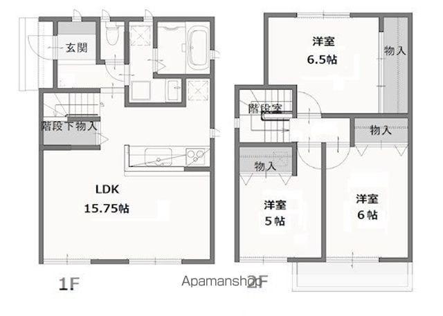 宇野線 早島駅 徒歩11分 2階建 新築(3LDK)の間取り写真