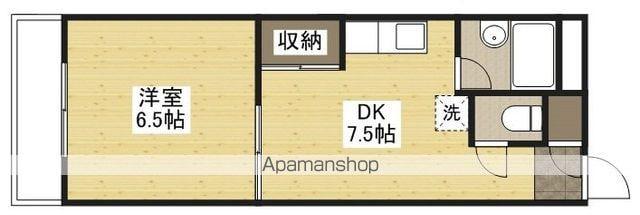 ベータビル(1DK/5階)の間取り写真