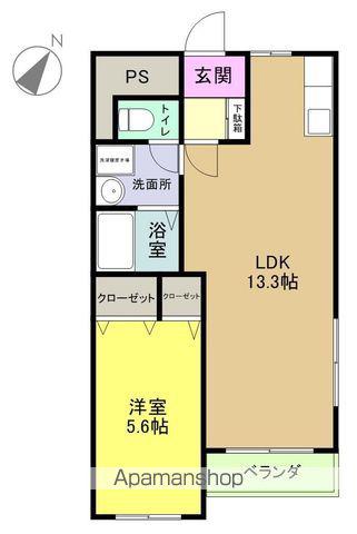 オーシャンビュー永崎(1LDK/3階)の間取り写真