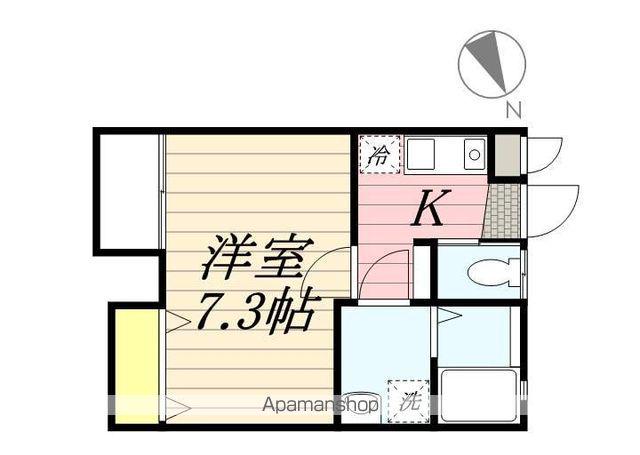 アフェット松戸大橋(1K/1階)の間取り写真