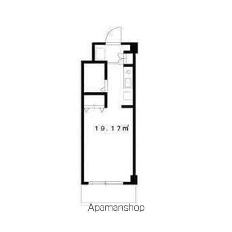 エステート吉武(ワンルーム/3階)の間取り写真