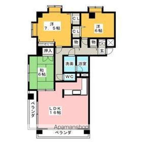 ハーベストヒルズ一社(3LDK/3階)の間取り写真