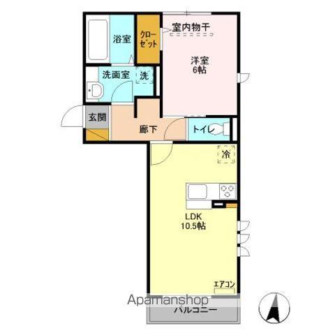 クランリジエル/クランフラーヴ クランリジエル(1LDK/2階)の間取り写真