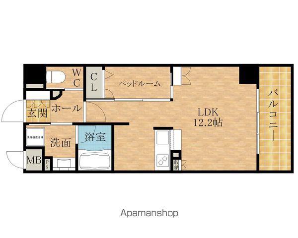 ゼスト岸和田(1LDK/5階)の間取り写真