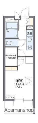レオパレスブリエ オーブ(1K/2階)の間取り写真