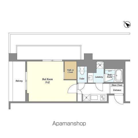 HF目黒行人坂レジデンス(1K/5階)の間取り写真