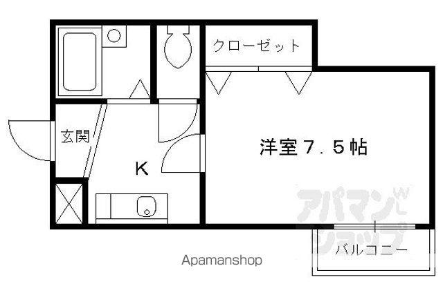 アルティスタ姉小路(1K/2階)の間取り写真